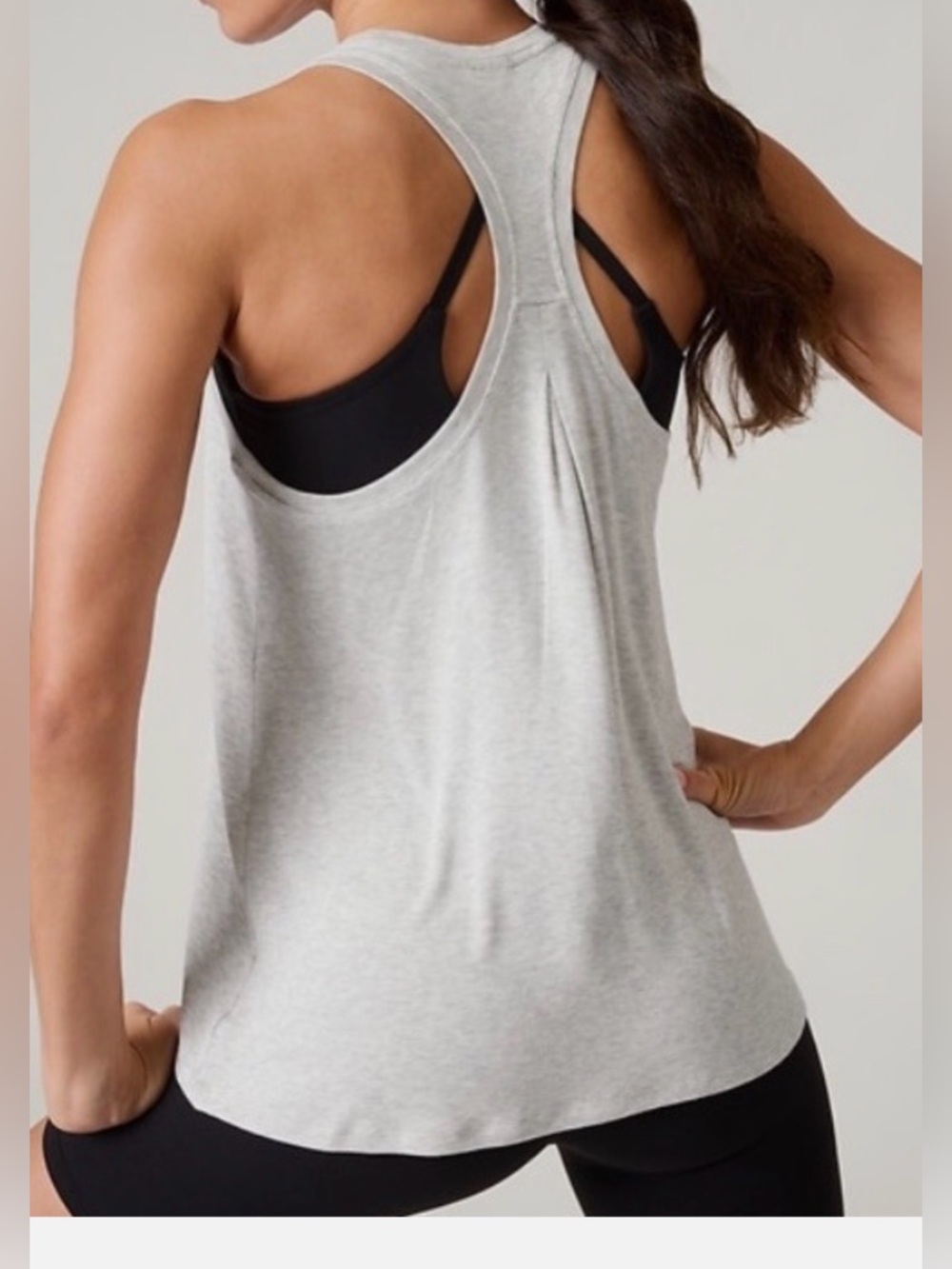 Athleta Ease In Rib Tank XS  | Dawn Rib Blue Tank-top Activewear